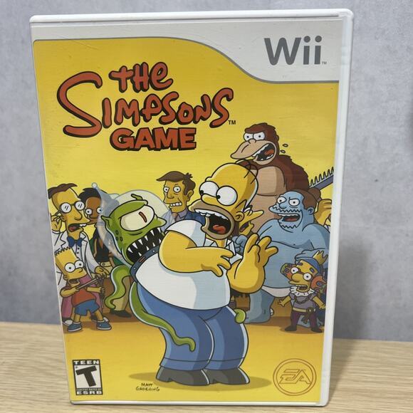 The Simpsons Game - Nintendo Wii Complete Working - Picture 1 of 4